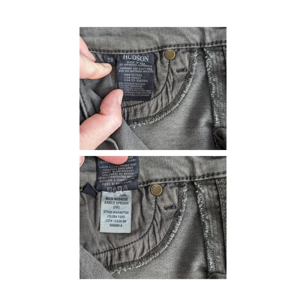 Hudson Nico Mid Rise Ankle Jeans 26
